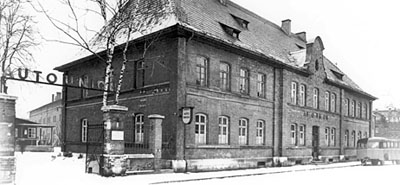 Новое здание компании Auto Union после войны в Ингольштадте, 1945 г.