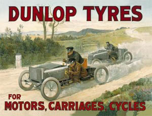 Один из рекламных постеров Dunlop прошлых лет