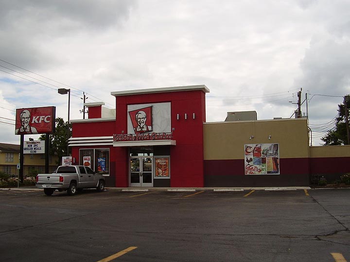 Одно из кафе KFC, г. Хьюстон, Техас, США