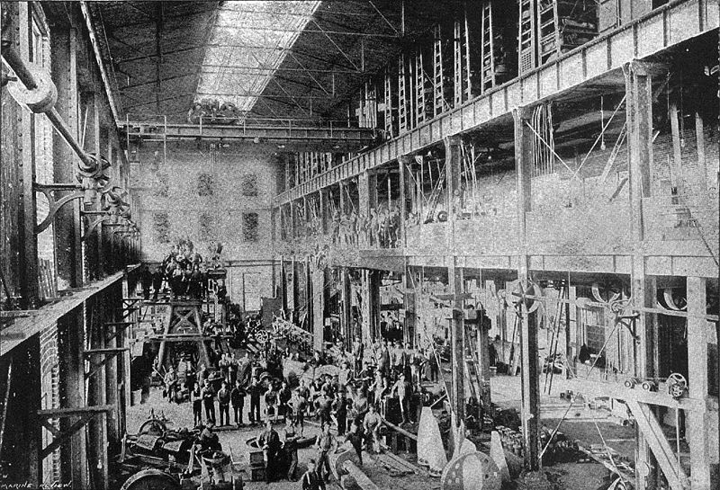 Механический участок Detroit Dry Dock Company, г. Детройт, штат Мичиган, США, 1894 г.