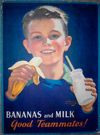 Рекламный постер компании United Fruit Company, 1928 г. (Автор: Лоуренс Уилбур)<br> (Источник: Washington Banana Museum)